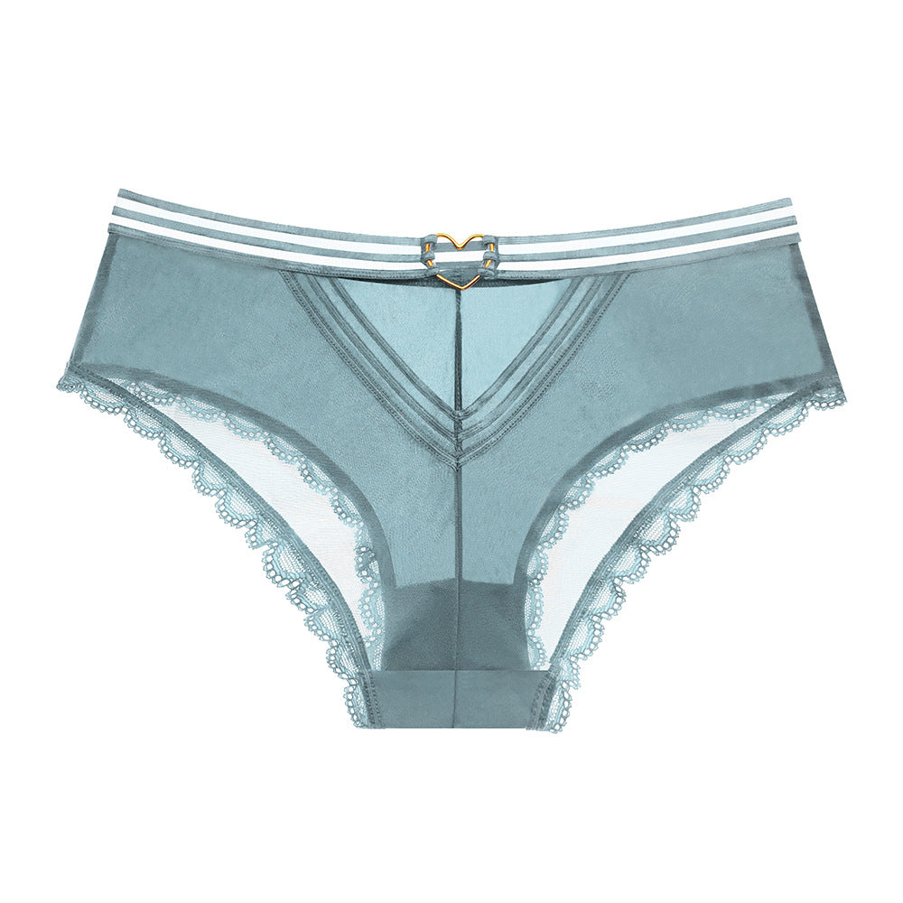 【ハート型チャーム付き】セクシー穴空きショーツ