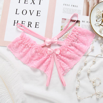 【３つのリボン付き】穴空きセクシーショーツ