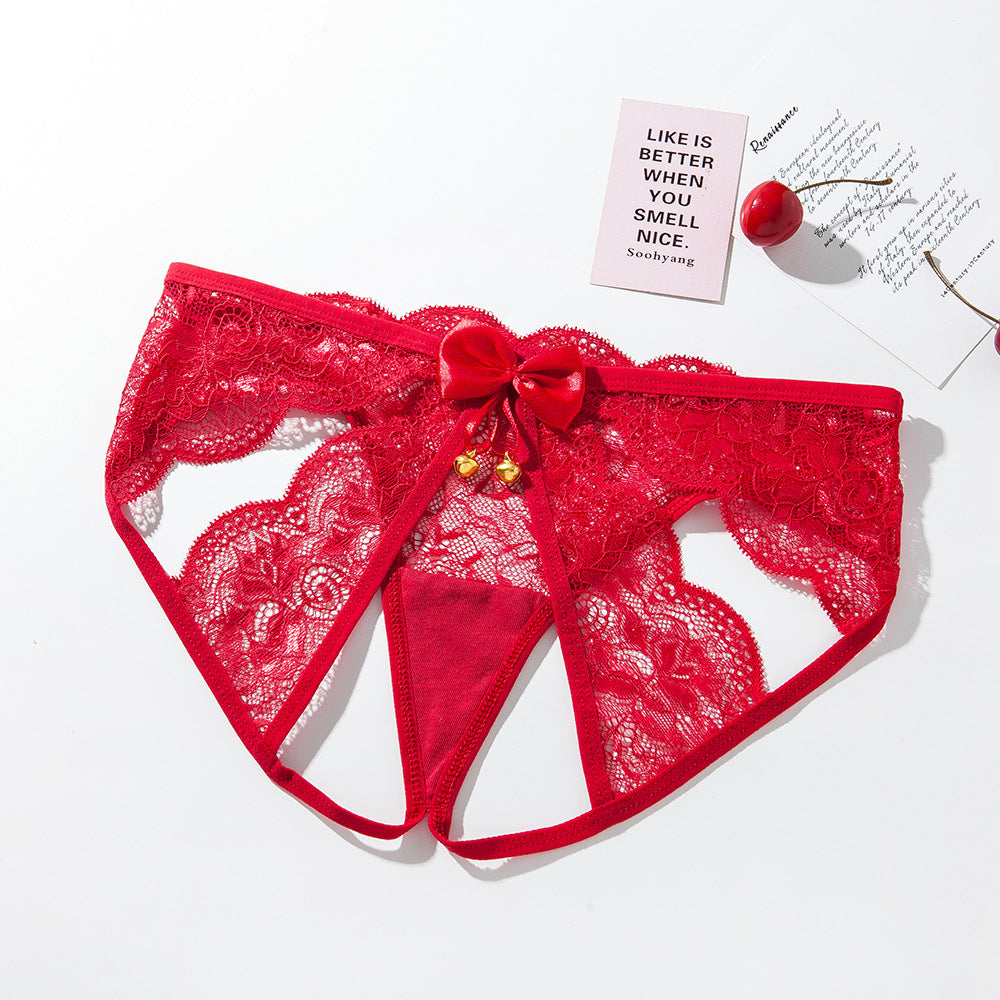 【さくらんぼチャーム付き】穴空きセクシーショーツ