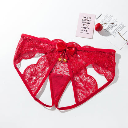 【さくらんぼチャーム付き】穴空きセクシーショーツ