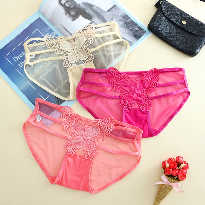 【3本の紐と透け透けHip】セクシーショーツ