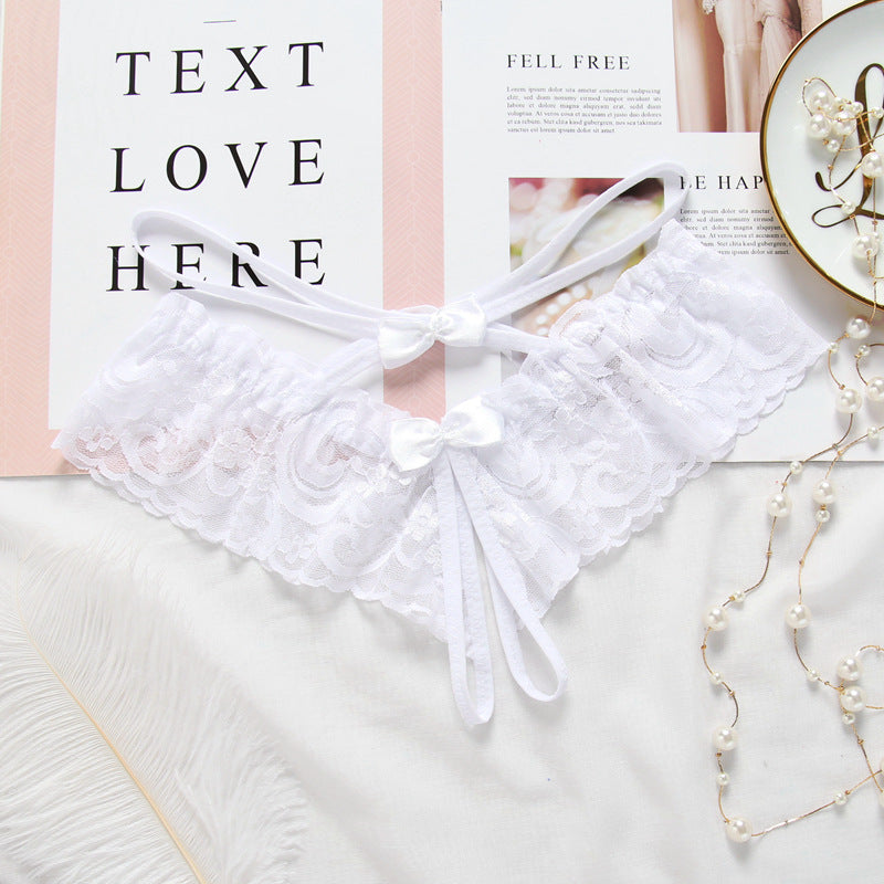 【３つのリボン付き】穴空きセクシーショーツ