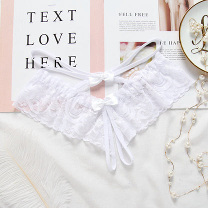 【３つのリボン付き】穴空きセクシーショーツ